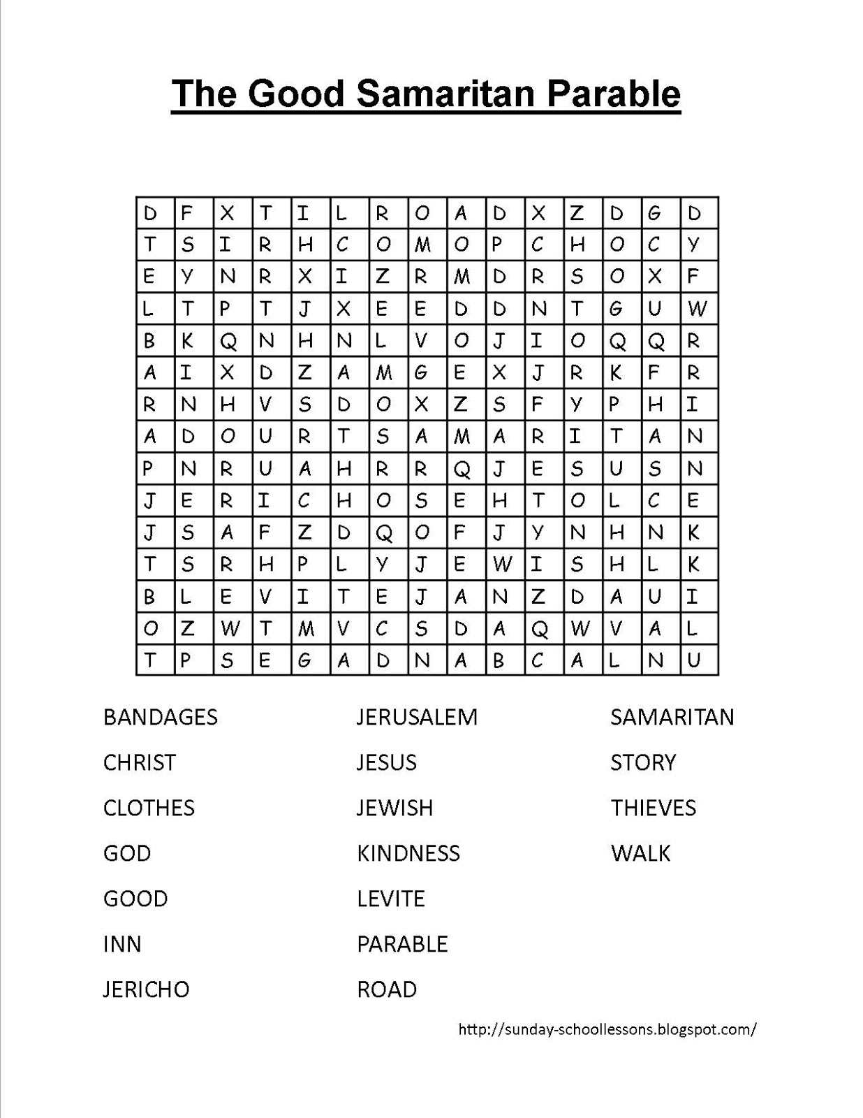 Jesus Crossword Puzzle Printable Jesus Crossword Puzzle Printable