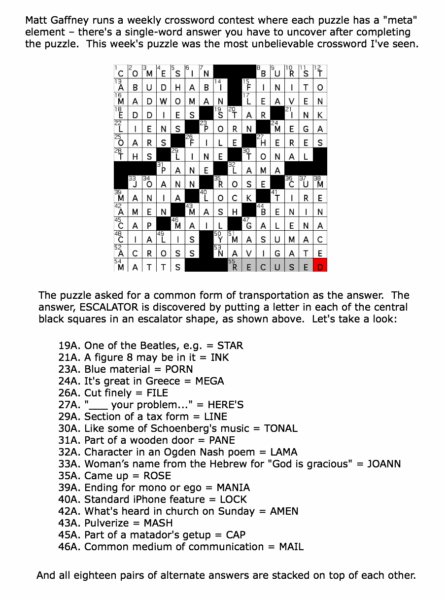 The Greatest Crossword Puzzle Ever Made Language Trainers USA Blog