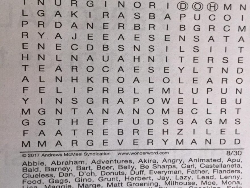 Thought The Boys Would Like This Crossword Puzzle That Was In My Local Newspaper Today R OneyPlays