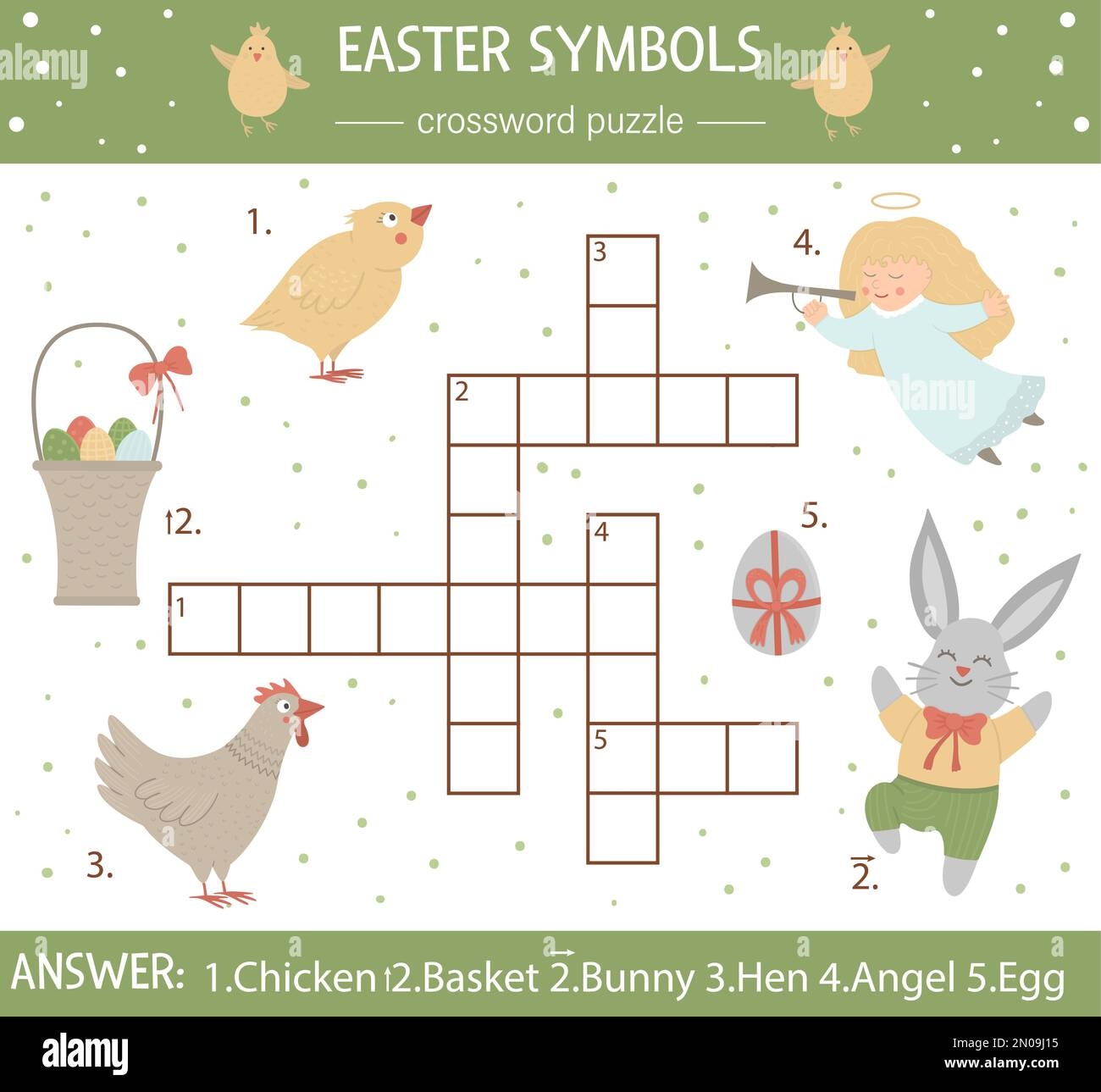 Free Printable Egg Crossword Puzzle