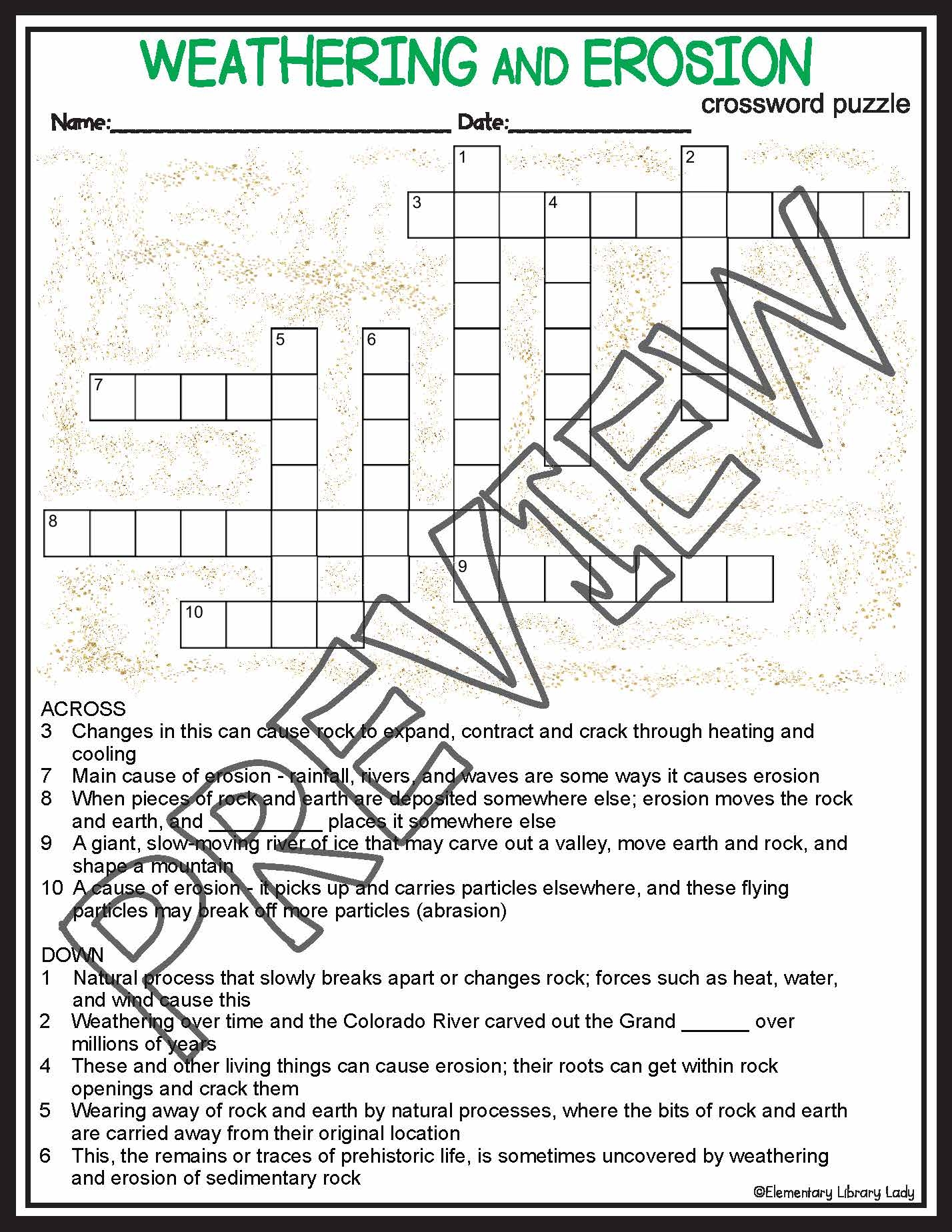 Glacier Crossword Puzzle Printable Glacier Crossword Puzzle Printable