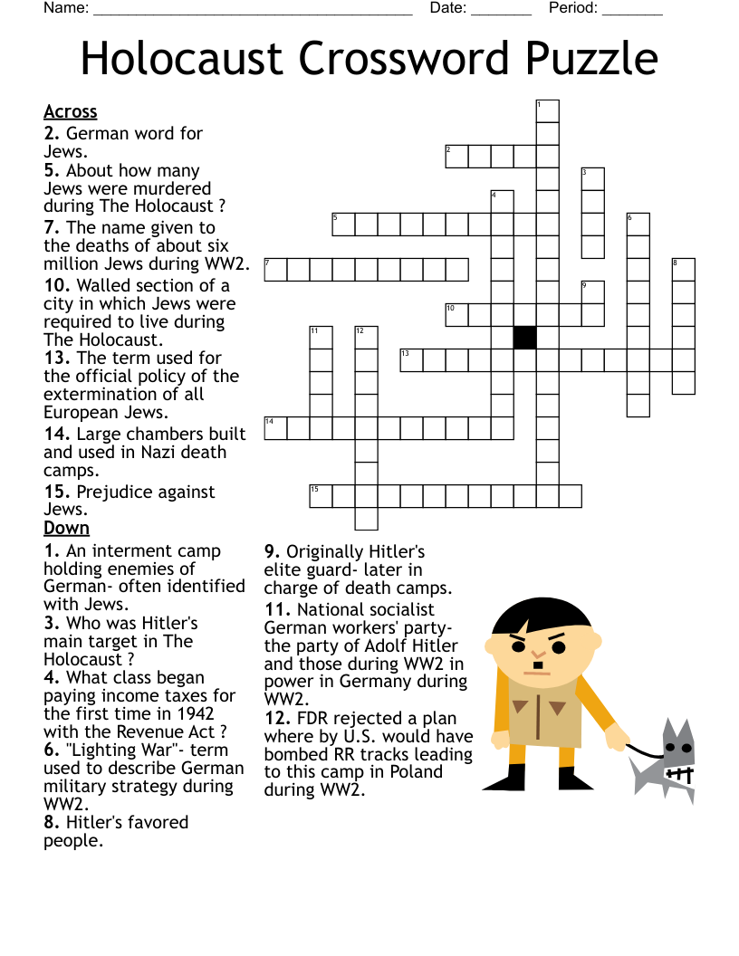 World War II Crossword Puzzle WordMint