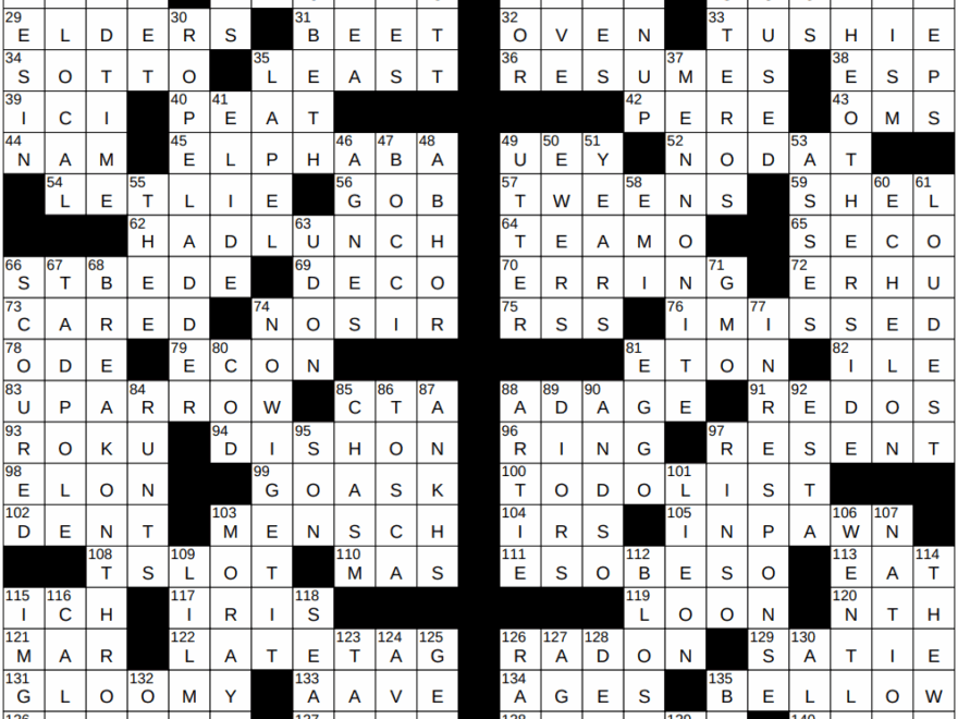 0713 25 NY Times Crossword 13 Jul 25 Sunday NYXCrossword