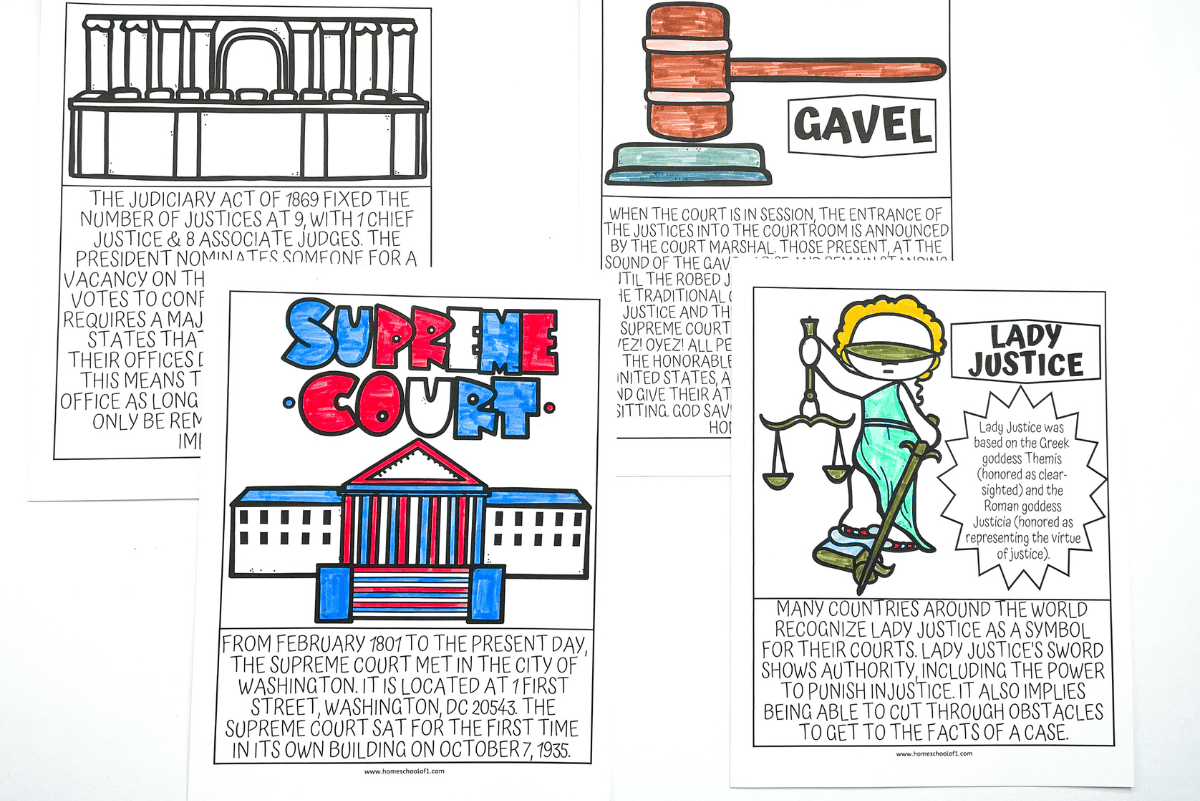 15 Free Supreme Court Worksheets For Kids