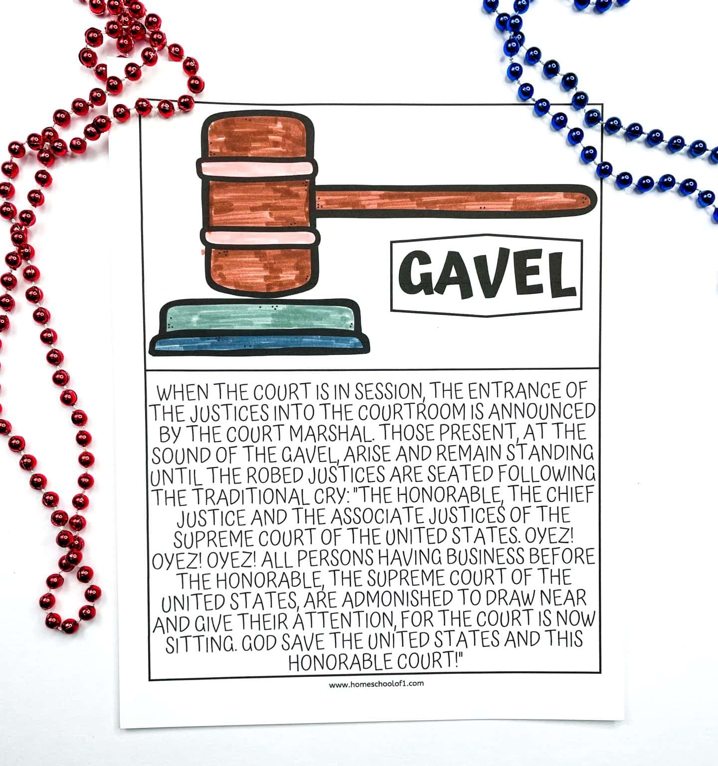 Supreme Court Printable Crossword