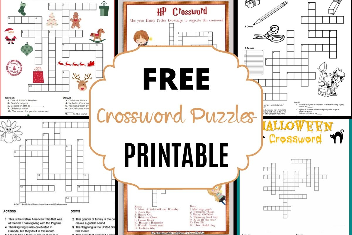 17 Fun Free Printable Crossword Puzzles Find A Free Printable 17 Fun Free Printable Crossword Puzzles Find A Free Printable