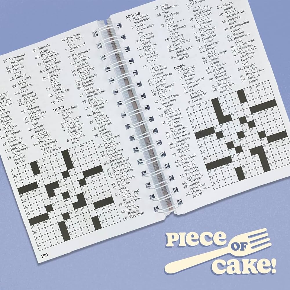 Amazon Piece Of Cake Easy Crossword Puzzle Book Over 350 Crosswords Brain Busters Puzzle Collection 9781680524864 Parragon Books Parragon Books Books