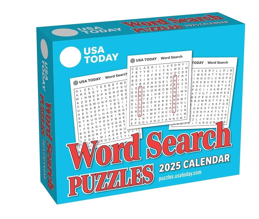 Amazon USA TODAY Word Search 2025 Day to Day Calendar 9781524893071 USA TODAY Books