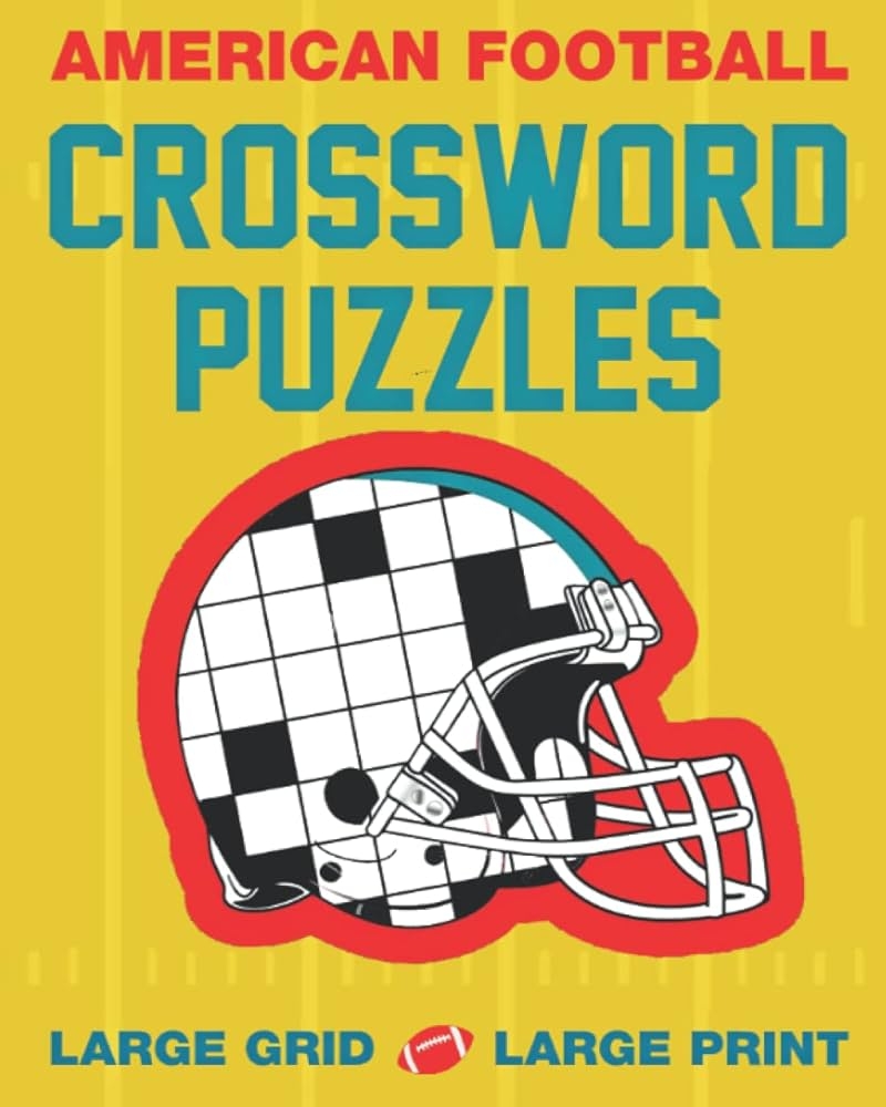 American Football Crossword Puzzles Large Grid Large Print Great Gift For Seniors Funhut Puzzle Makers Amazon se Books