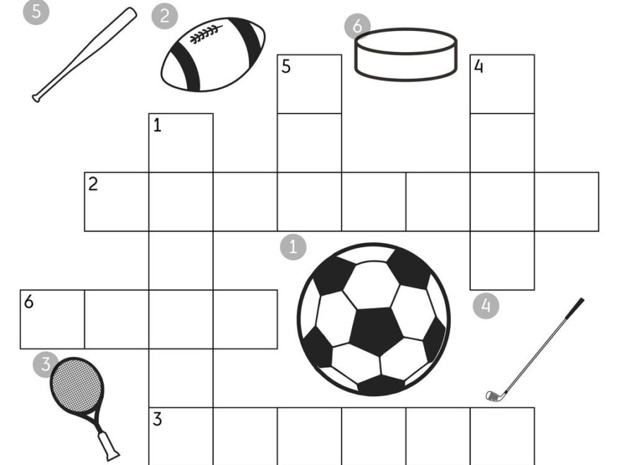 Athletic Crossword Beeloo Printable Crafts And Activities For Kids