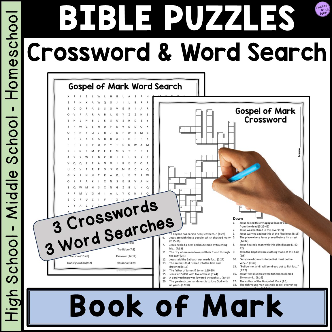 Bible Book Of Mark Crossword Word Search Puzzle Activities Made By Teachers Bible Book Of Mark Crossword Word Search Puzzle Activities Made By Teachers
