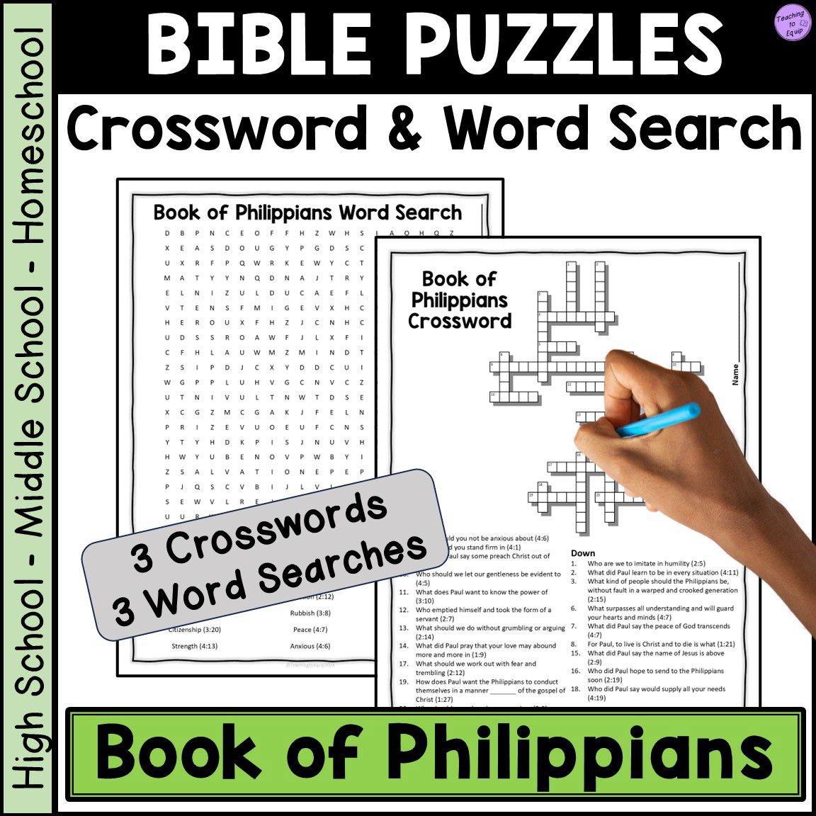 Bible Book Of Philippians Crossword Word Search Puzzle Activities Made By Teachers Bible Book Of Philippians Crossword Word Search Puzzle Activities Made By Teachers