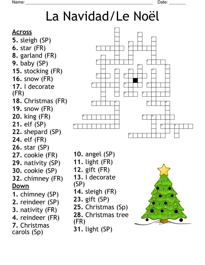 Christmas Words Sayings In Spanish Worksheet WordMint