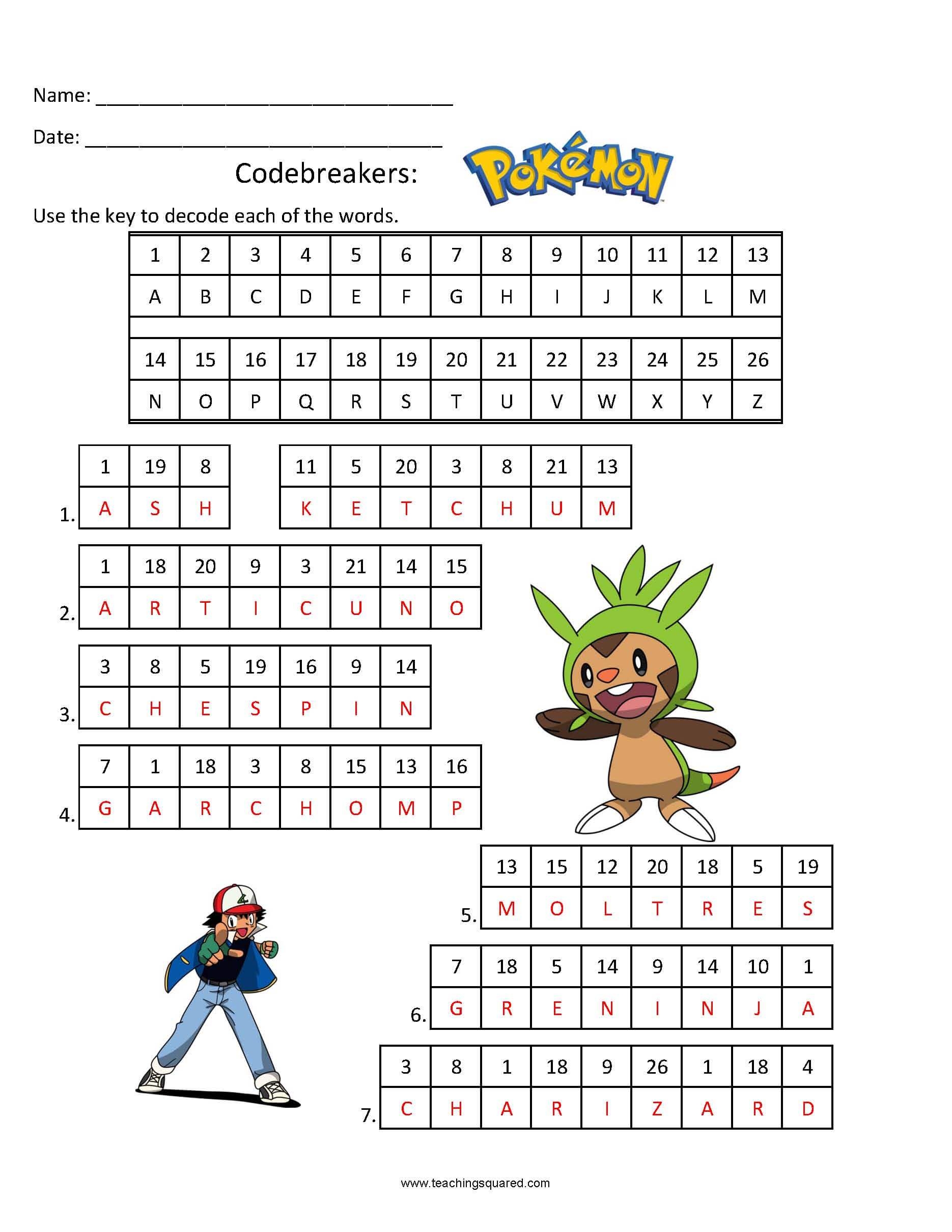 Codebreakers Pokemon 2 Teaching Squared