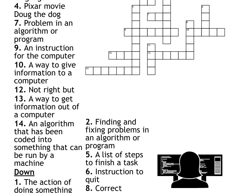 Coding Crossword Puzzle WordMint