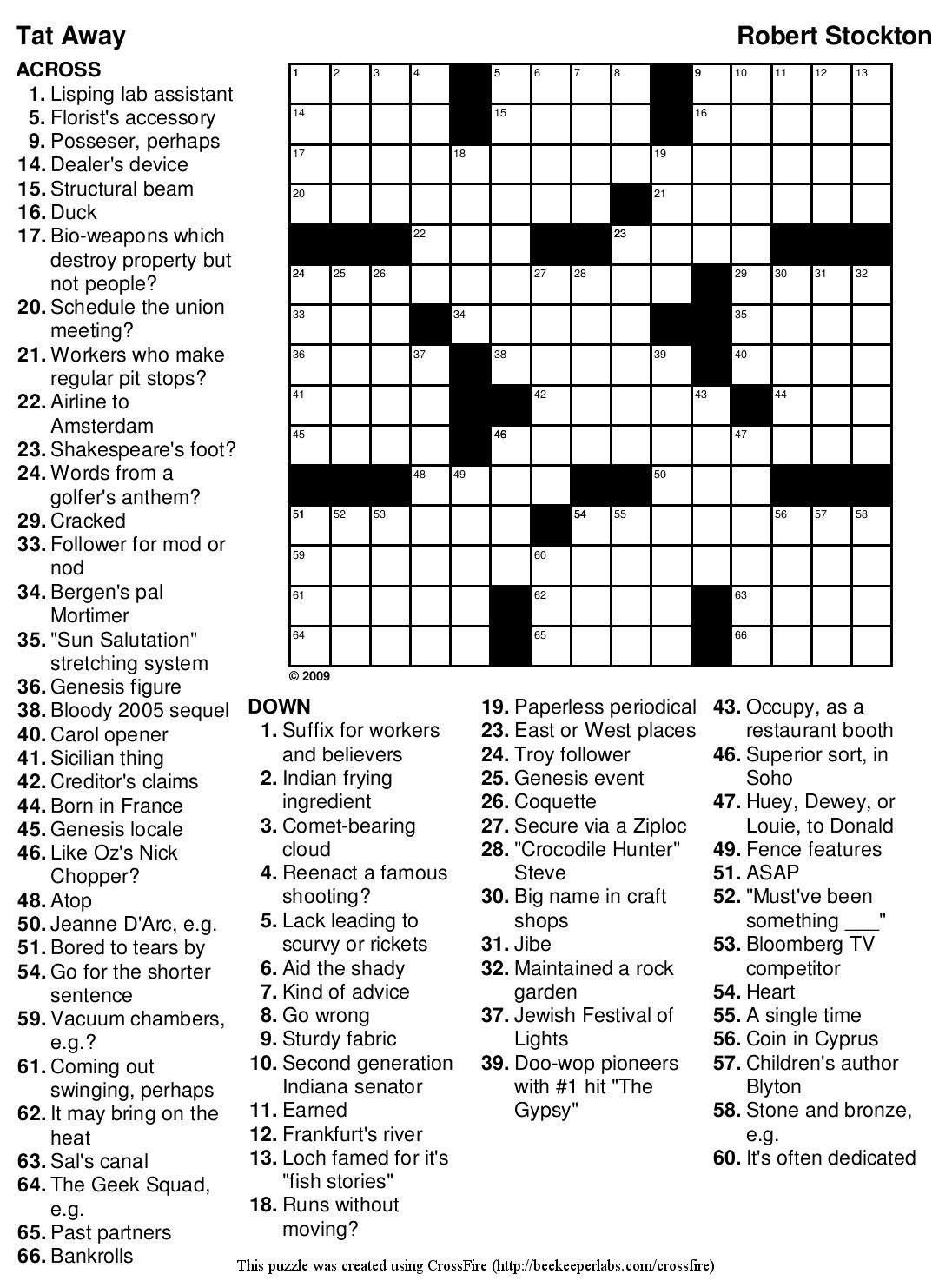Crossword Print Crossword Print