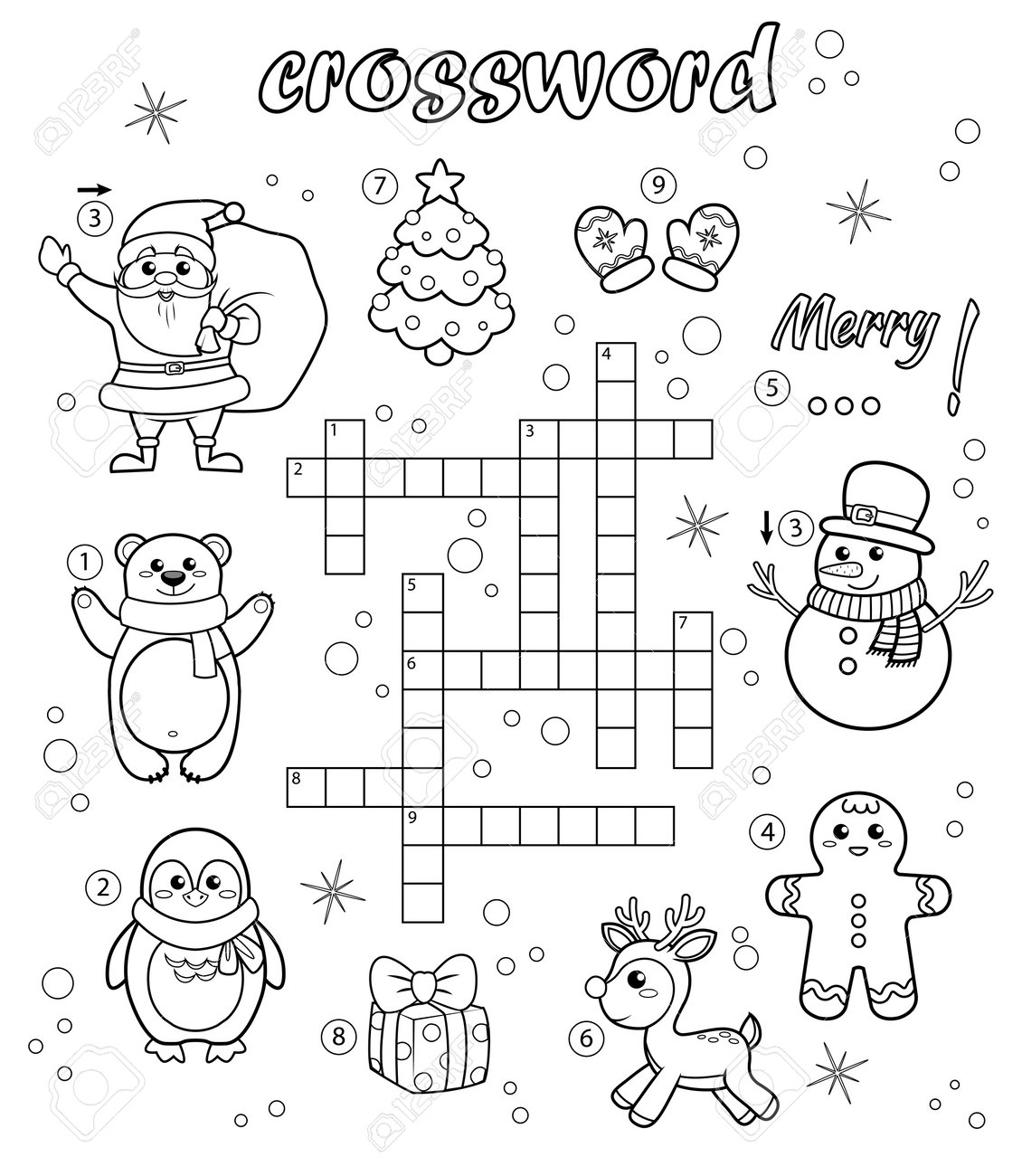 New Years Crossword Printable