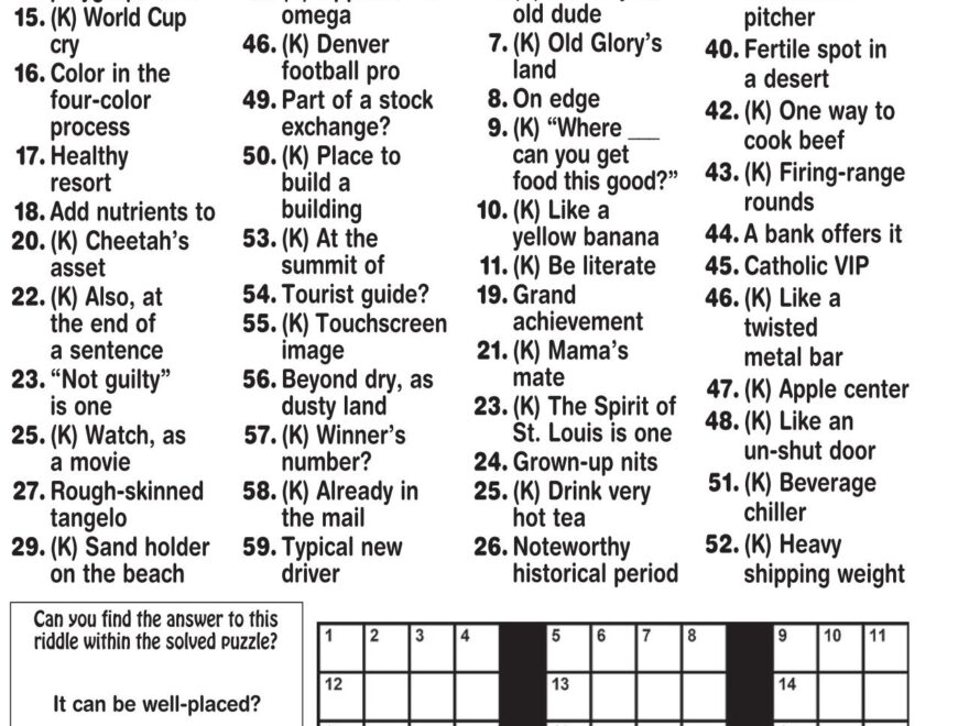 Crossword Puzzler Puzzles