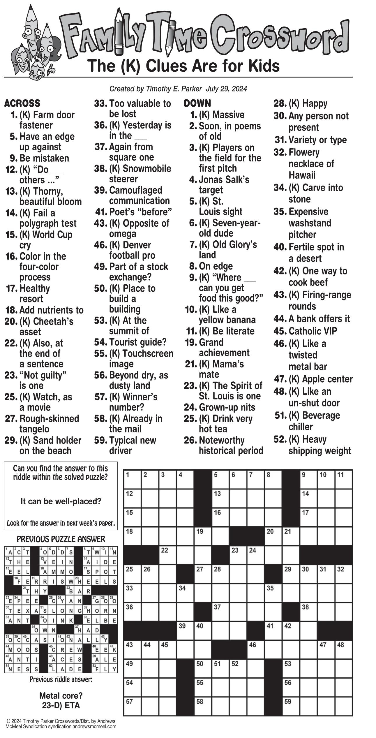 Crossword Puzzler Puzzles