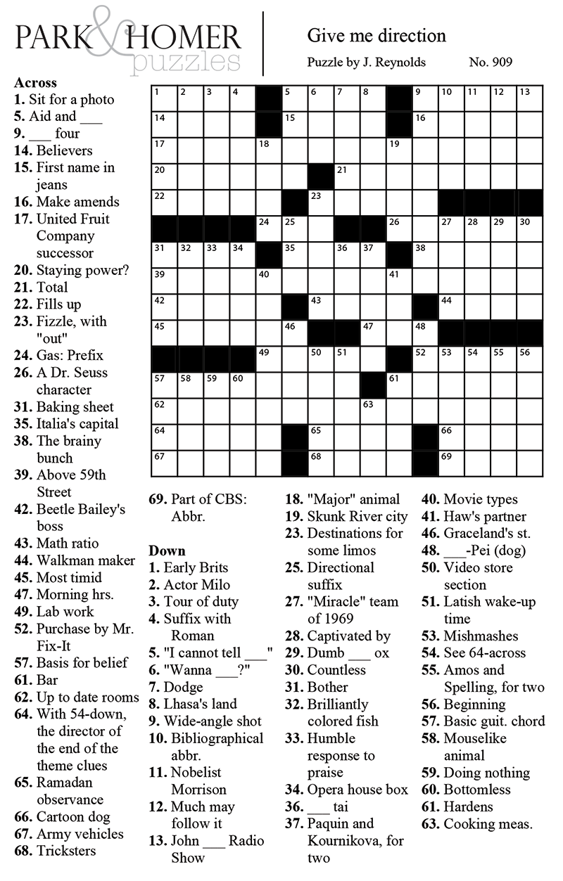 Crossword The Austin Chronicle