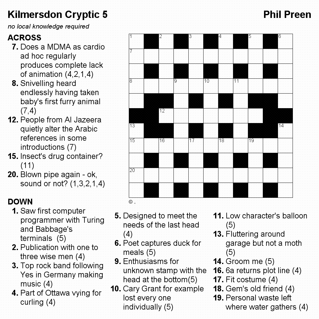 Cryptic Crossword At Crosshare