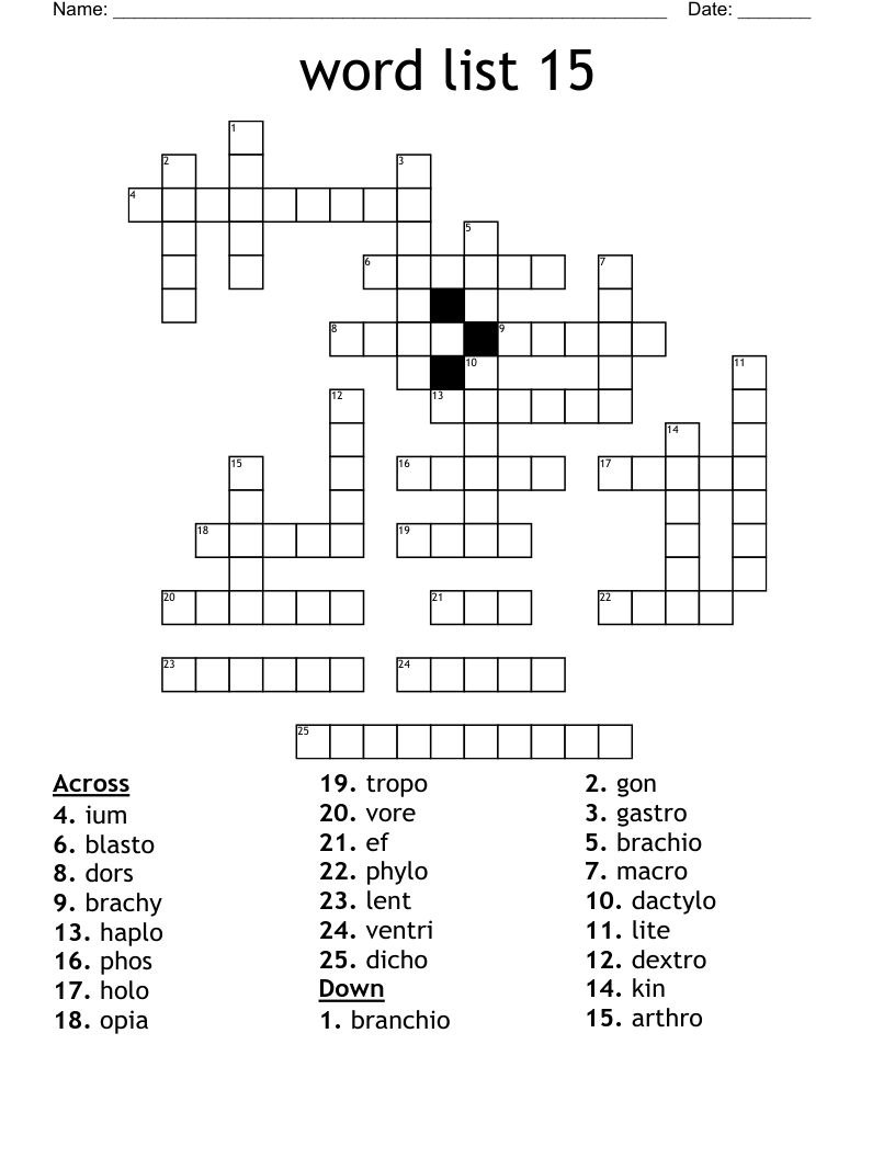 Etymology Worksheet WordMint