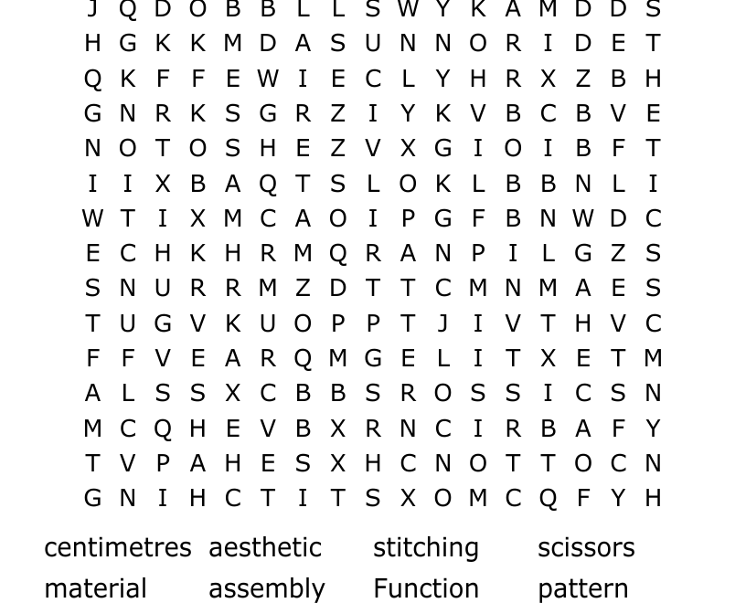 Find All 15 Words Word Search WordMint