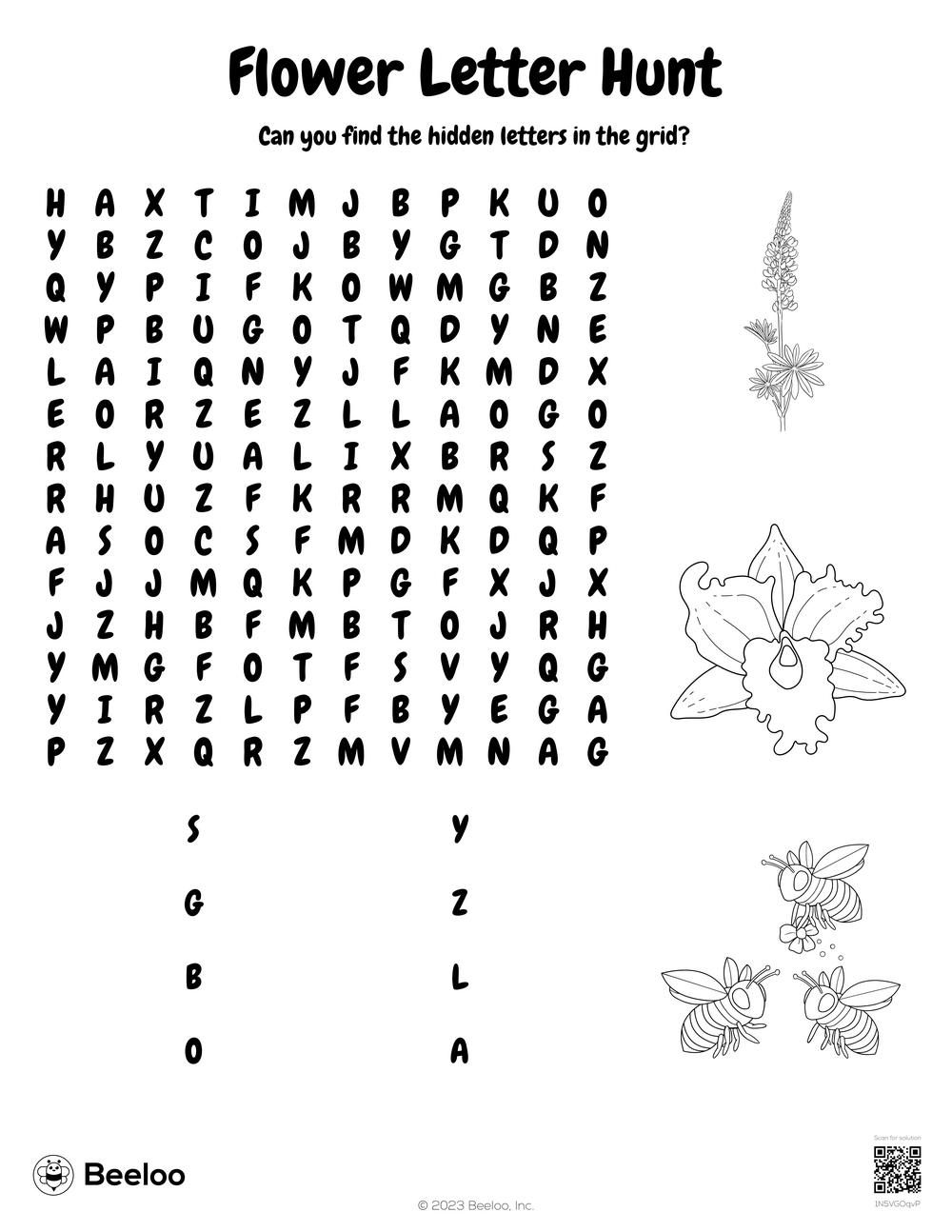 Flower themed Word Searches Beeloo Printable Crafts And Activities For Kids