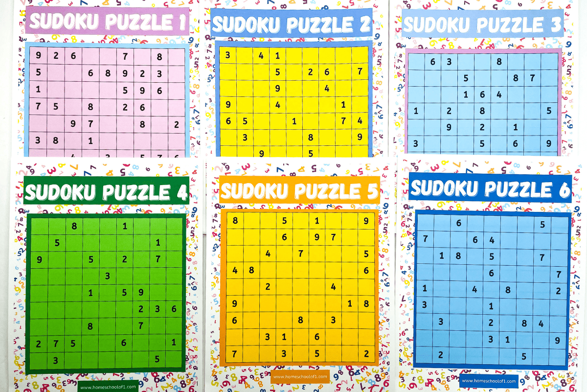 Free Printable Sudoku For Kids Easy Medium Master 