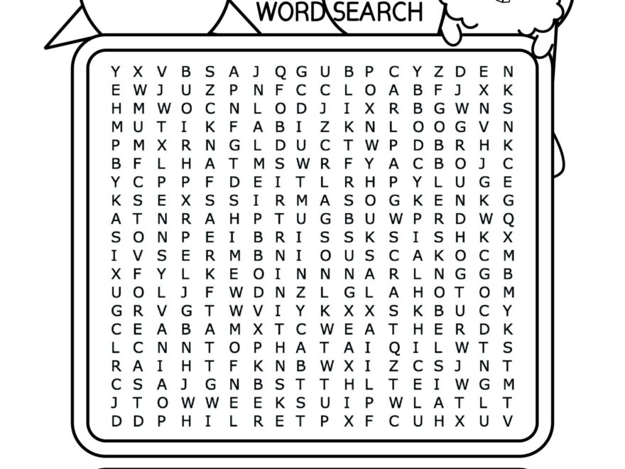 Groundhog Day Word Search For Kids Free Printable PDF Cute Coloring Pages For Kids