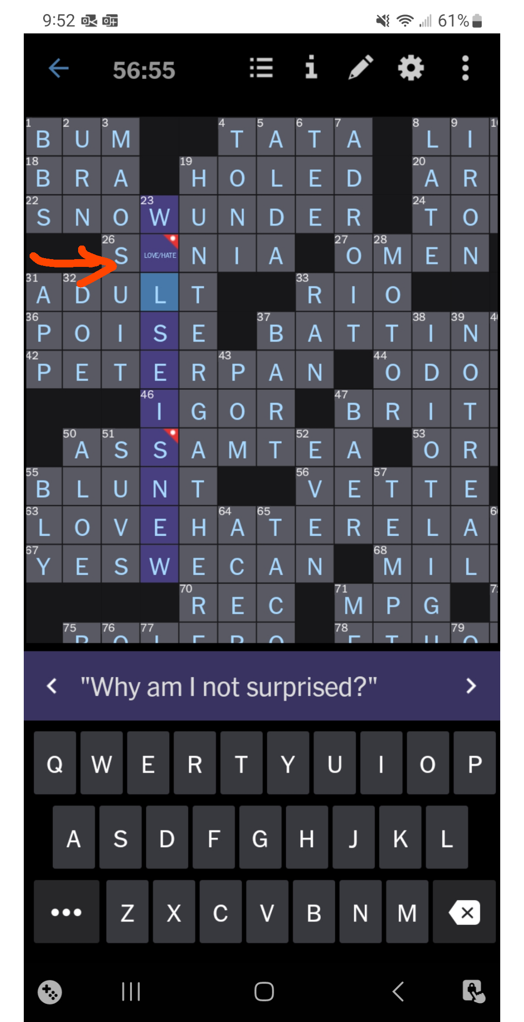 How Am I Supposed To Get This NYT Games App R crossword How Am I Supposed To Get This NYT Games App R crossword