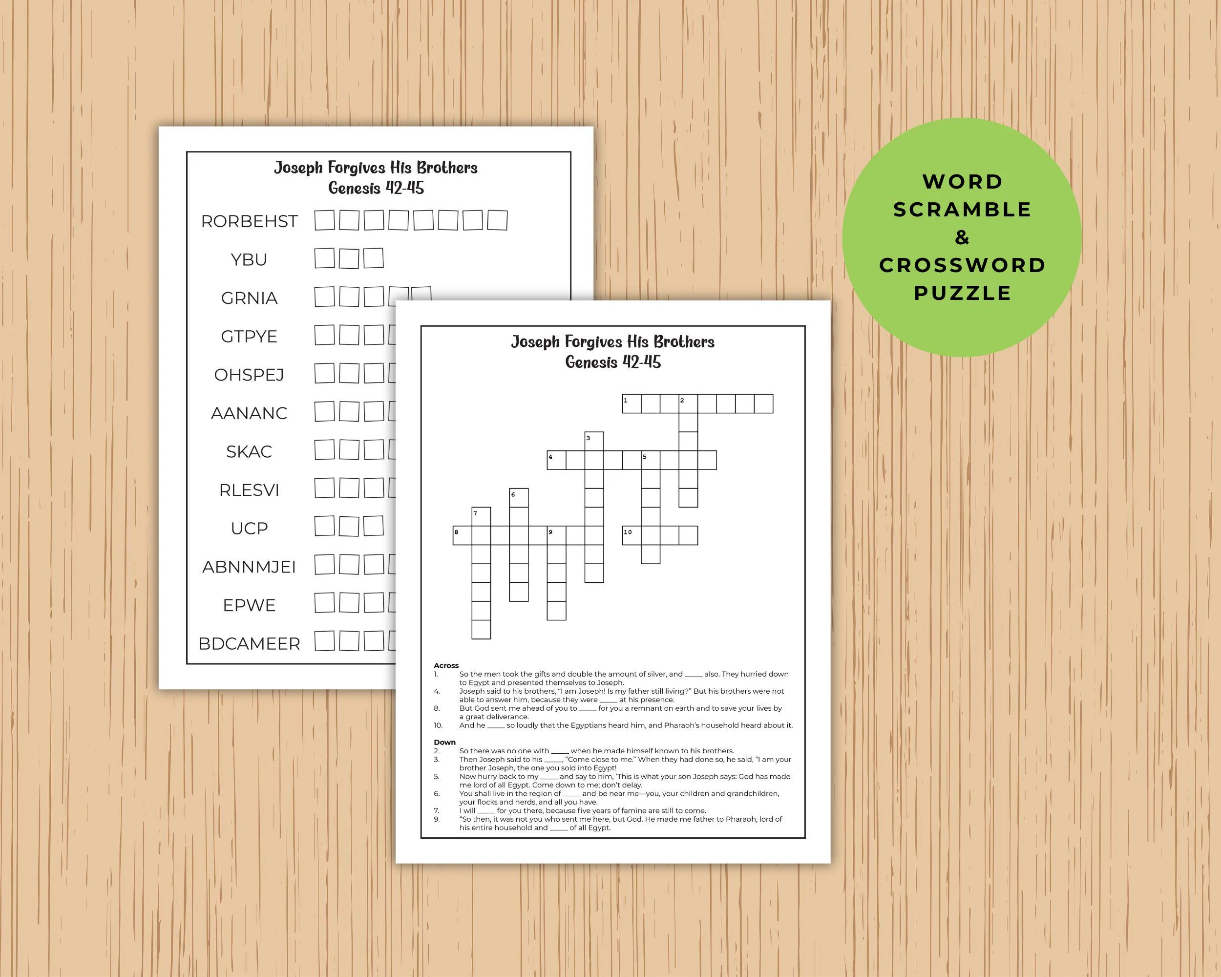 Printable Thomas Joseph Crossword Puzzle