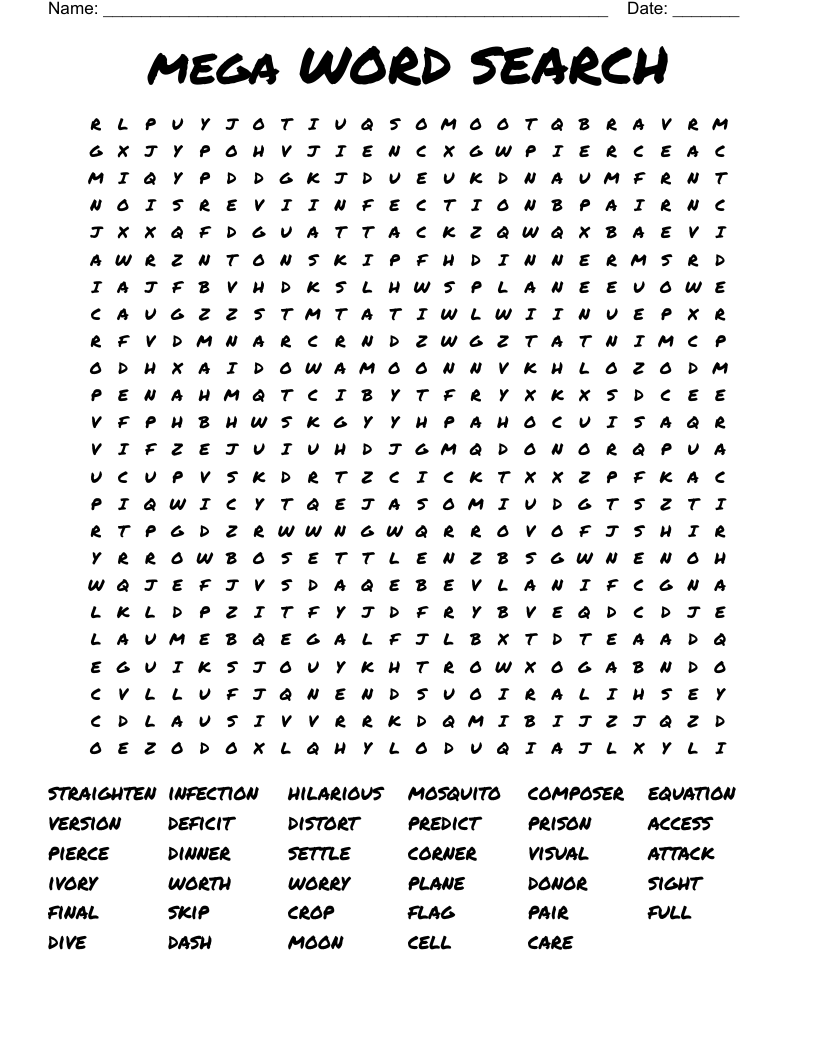 Mega WORD SEARCH WordMint