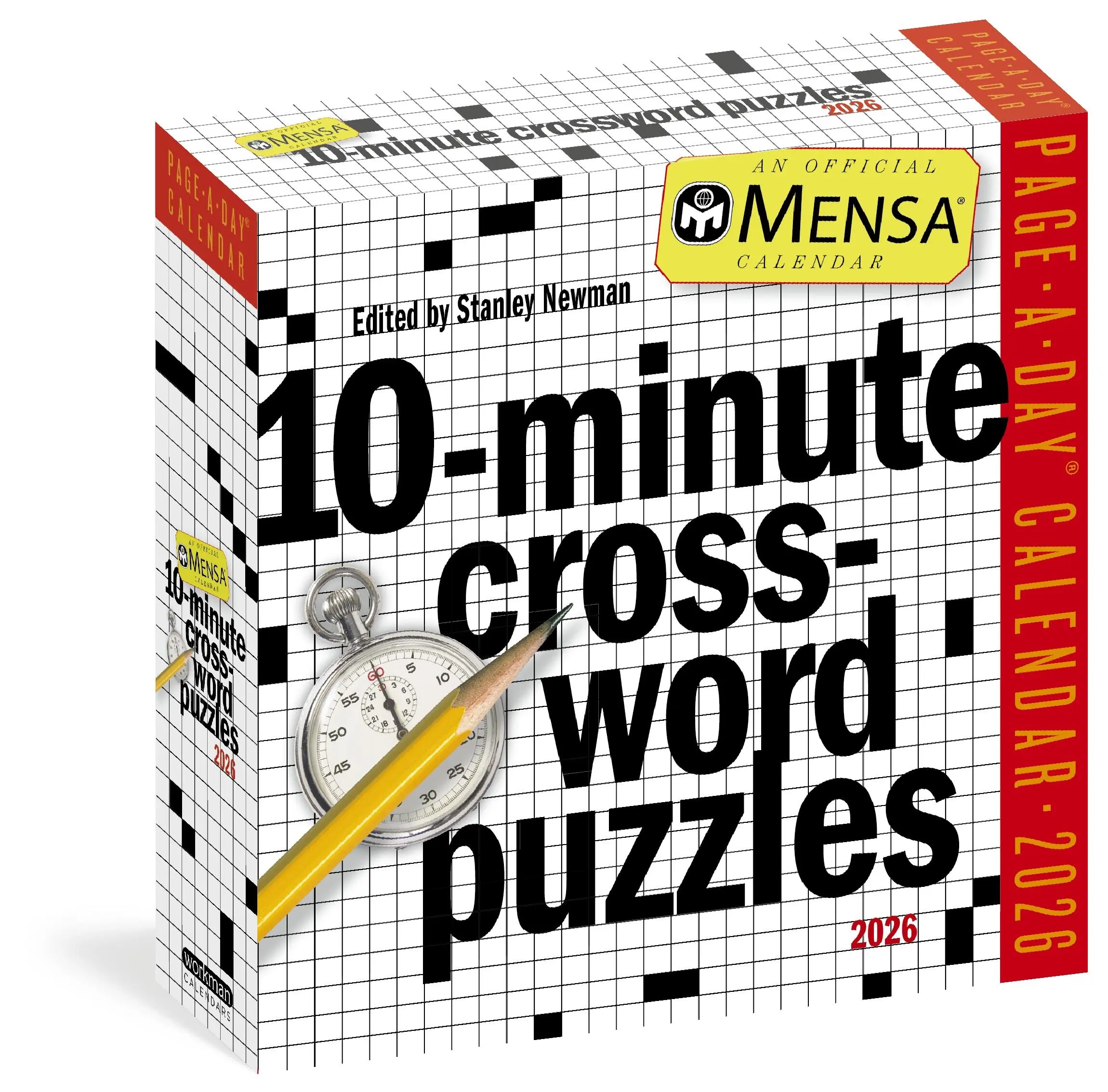 Mensa 10 Minute Crossword Puzzles Page A Day Calendar 2026 By Stanley Newman Hachette Book Group Mensa 10 Minute Crossword Puzzles Page A Day Calendar 2026 By Stanley Newman Hachette Book Group