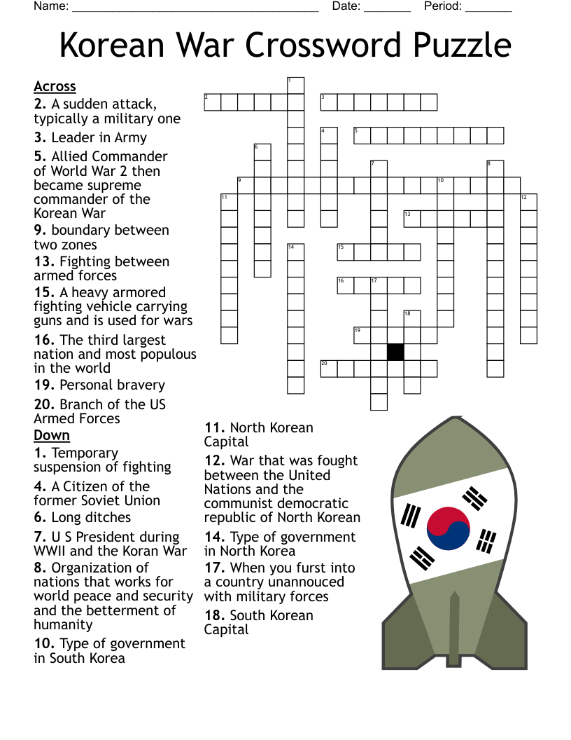 Printable Military Crossword Puzzles