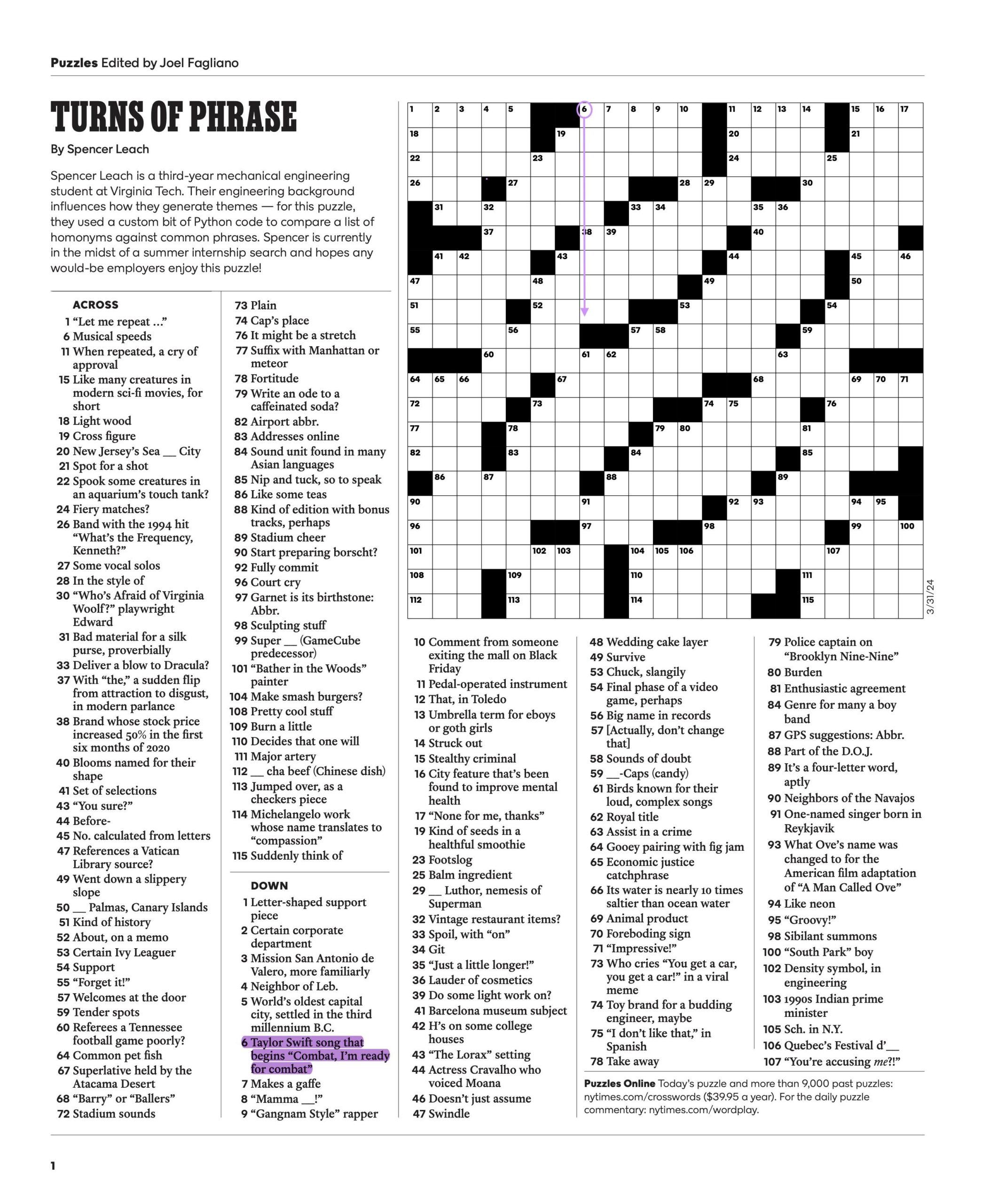 Taylor Swift Crossword Printable Taylor Swift Crossword Printable