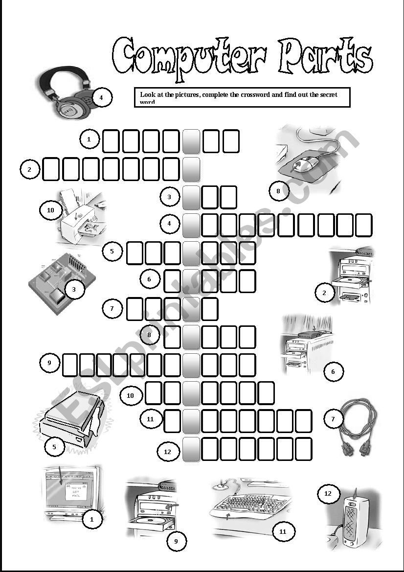 Printable Computer Crossword Puzzles With Answers