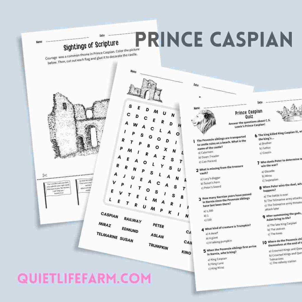 Narnia Crossword Printable