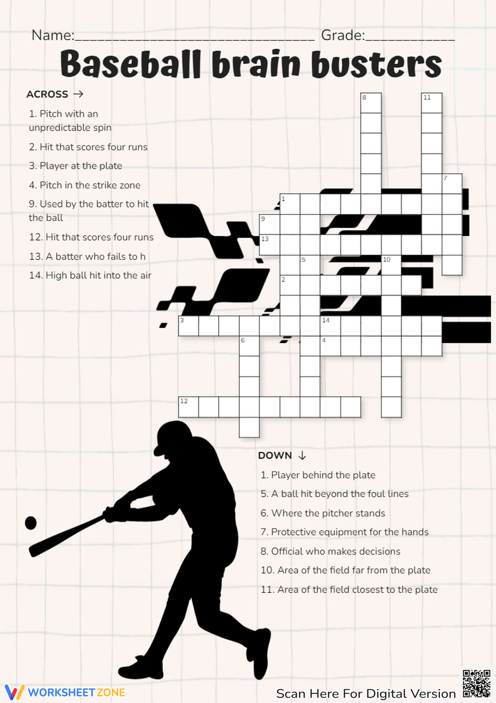 Printable Grade 1 Sports Crossword Puzzles Worksheets Download Printable Grade 1 Sports Crossword Puzzles Worksheets Download