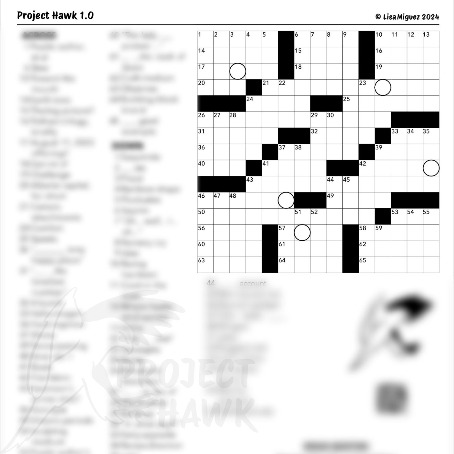 Printable 15x15 Crossword Grid