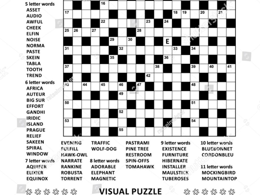 Puzzle Page Two Puzzles 19x19 Criss cross Stock Illustration 1275208873 Shutterstock