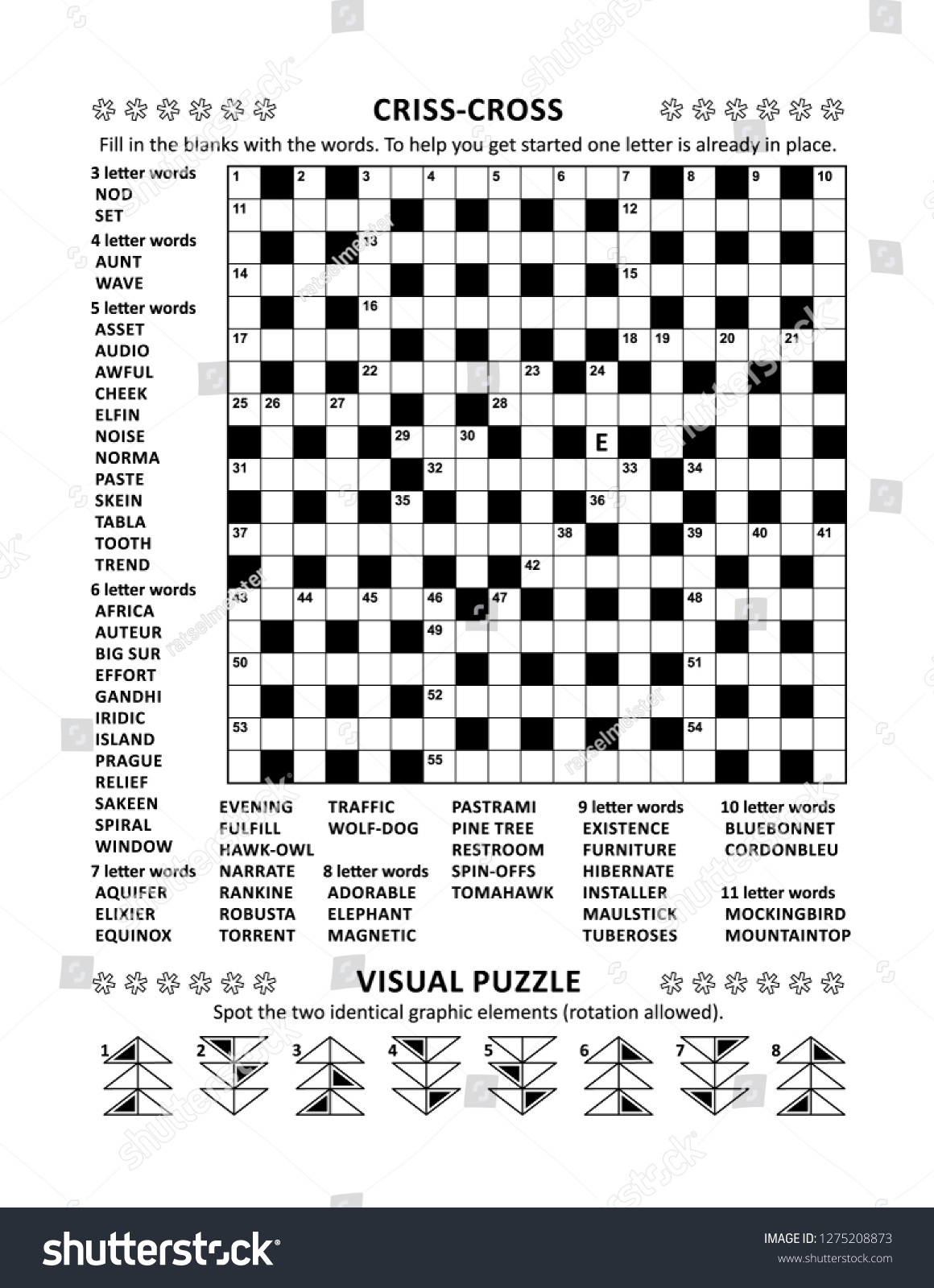 Printable Crossword Puzzles For Middle School