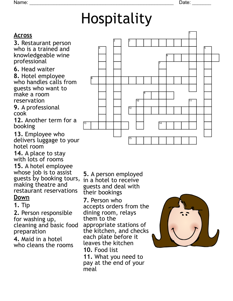 Restaurants Crosswords Word Searches Bingo Cards WordMint