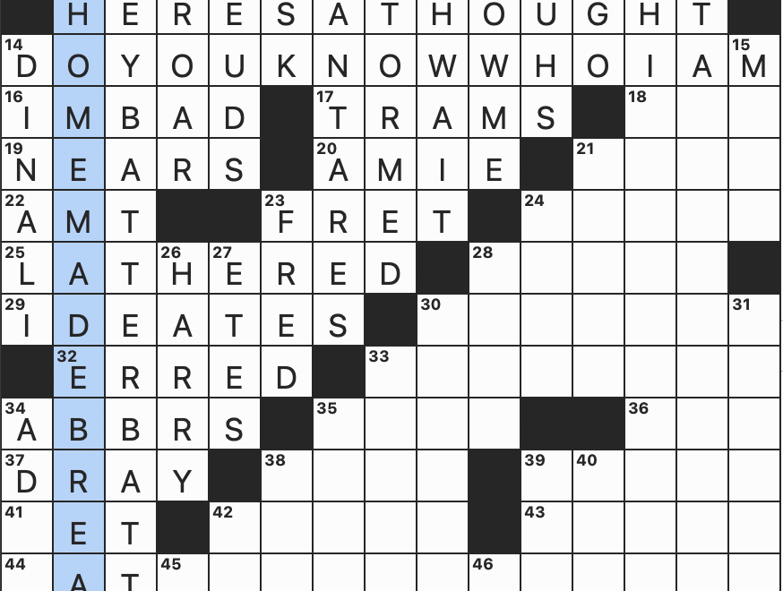 Rex Parker Does The NYT Crossword Puzzle November 2024