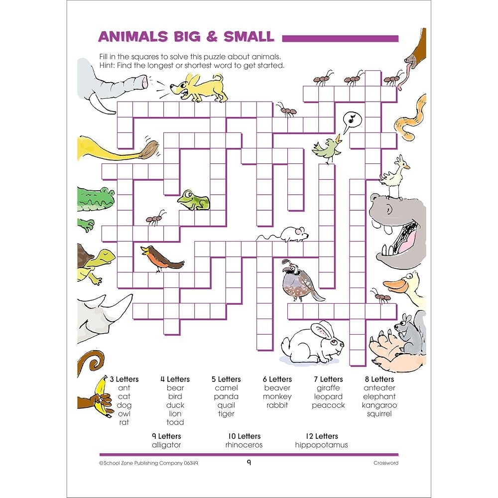 School Zone Big Codes Puzzles More Workbook 320 Pages Kindergarten 1st Grade 2nd Grade Crossword Puzzles Games Riddles Word Searches Ages 6 To 8 School Zone Big Workbook Series School Zone 