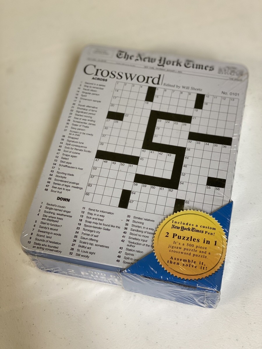 SEALED NY Times Crossword Puzzle In Tin ASSEMBLE IT And THEN SOLVE IT 2 In 1 EBay SEALED NY Times Crossword Puzzle In Tin ASSEMBLE IT And THEN SOLVE IT 2 In 1 EBay