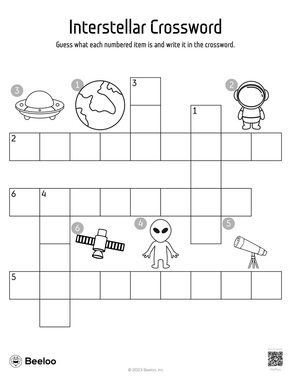Universe Crossword Puzzle Printable Crossword Puzzles