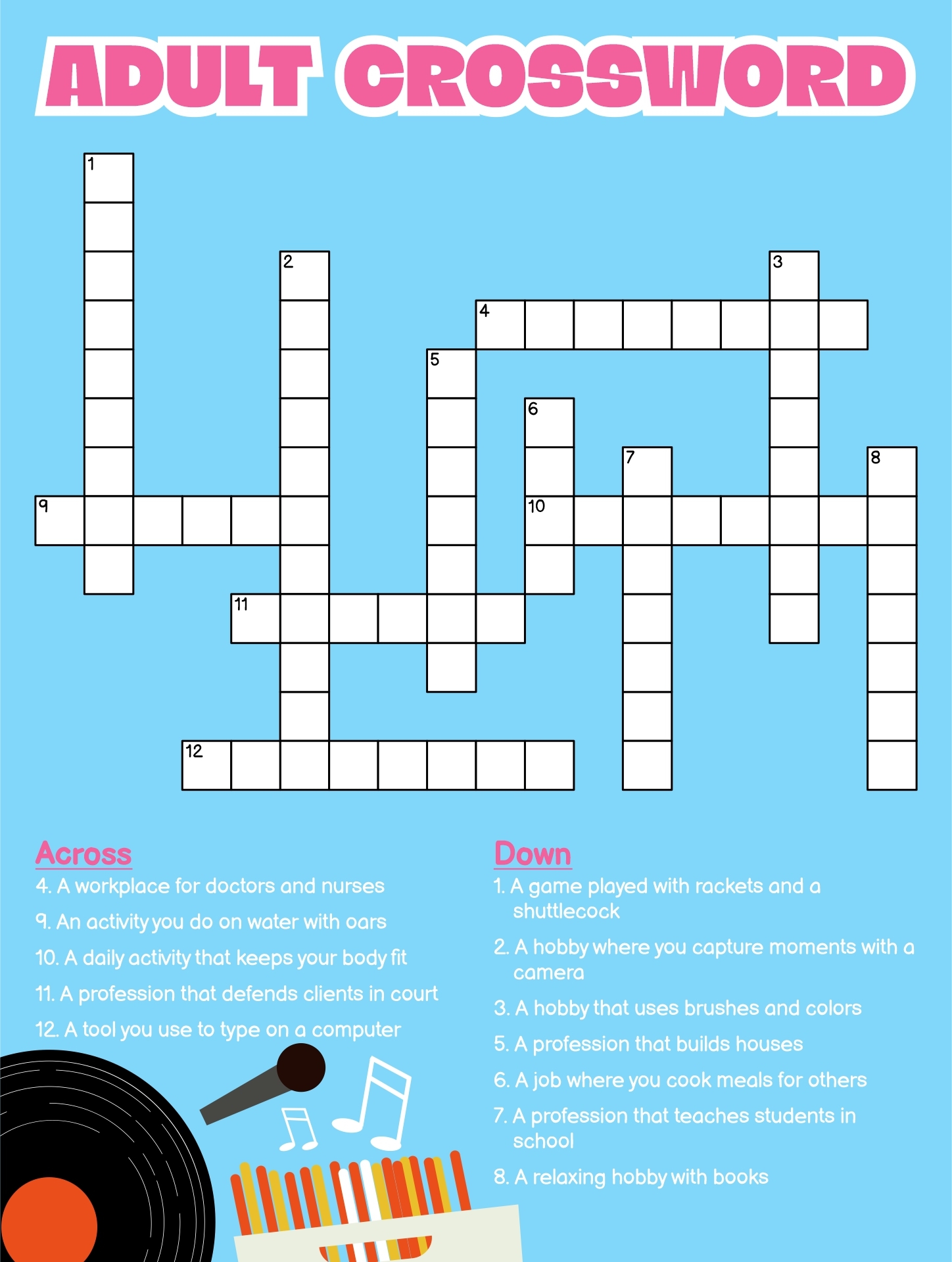Sports Crossword Puzzles Printable