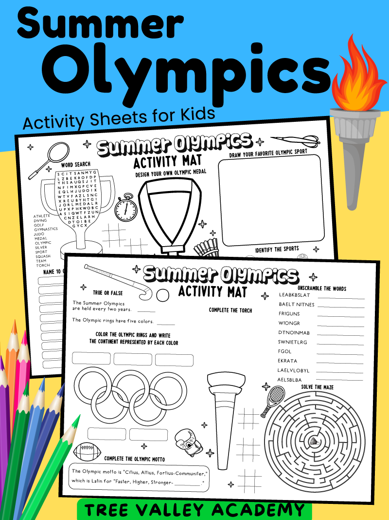 Printable Crossword Summer Olympics