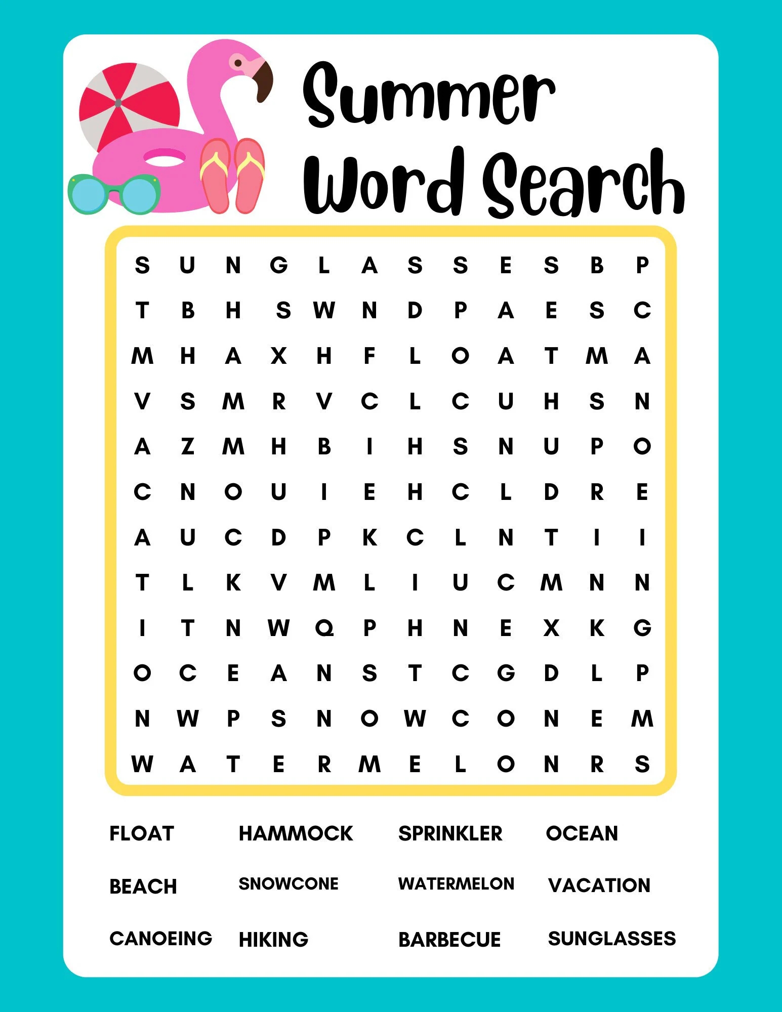 Word Finder Crossword Printable